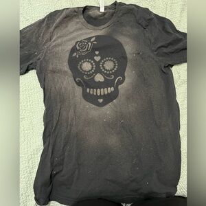 Skull bleach washed T-Shirt